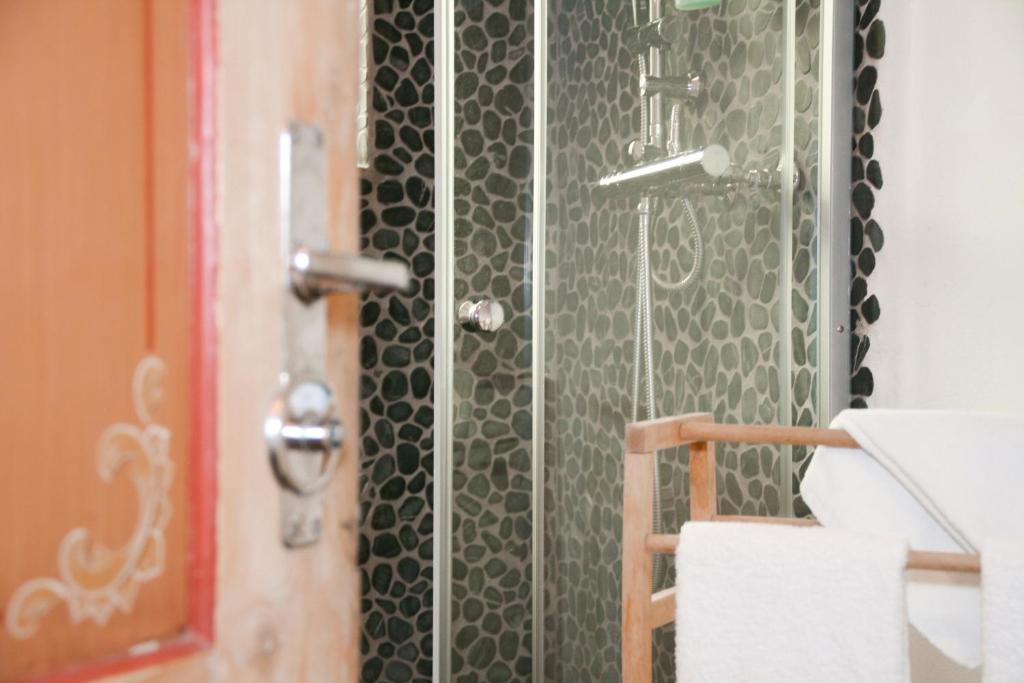 Koupelna v ubytování Hotel Solaria