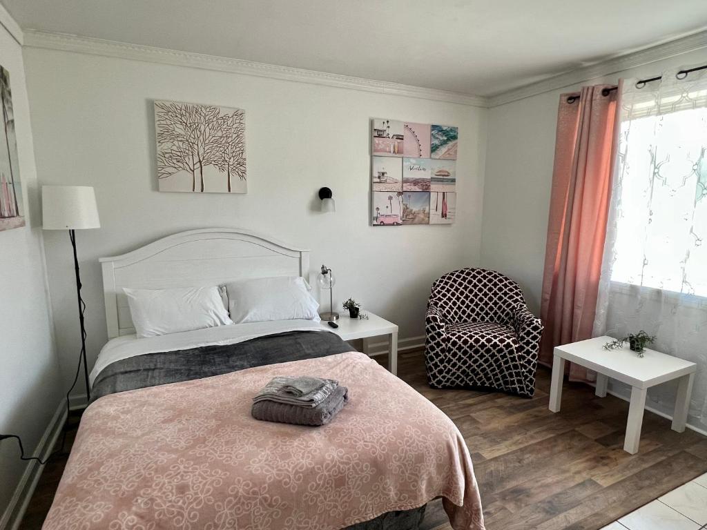 Postel nebo postele na pokoji v ubytování Cobmin Ridge Motel