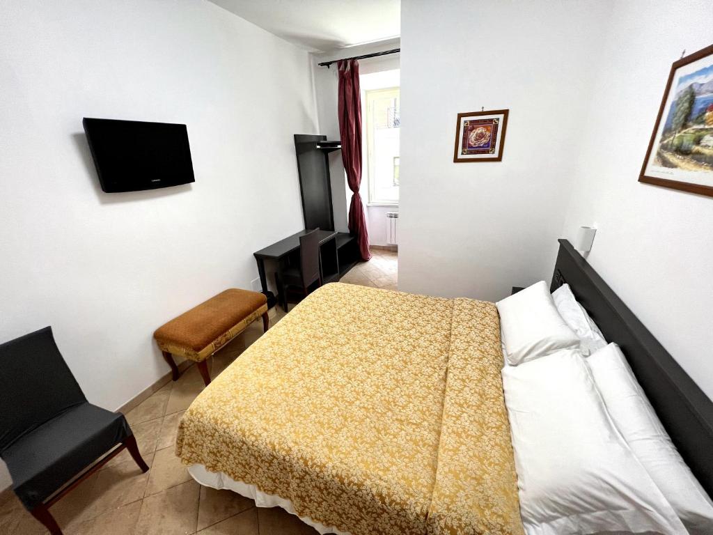 TV a/nebo společenská místnost v ubytování Hotel domus termini