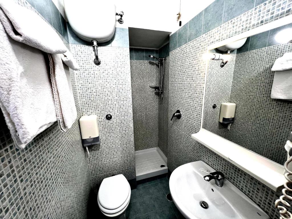 Koupelna v ubytování Hotel domus termini