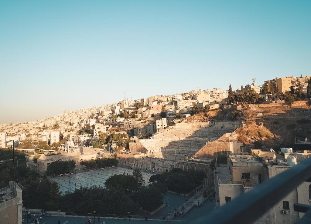 a view of the old city of jerusalem at Pasha Boutique Hotel in Amman