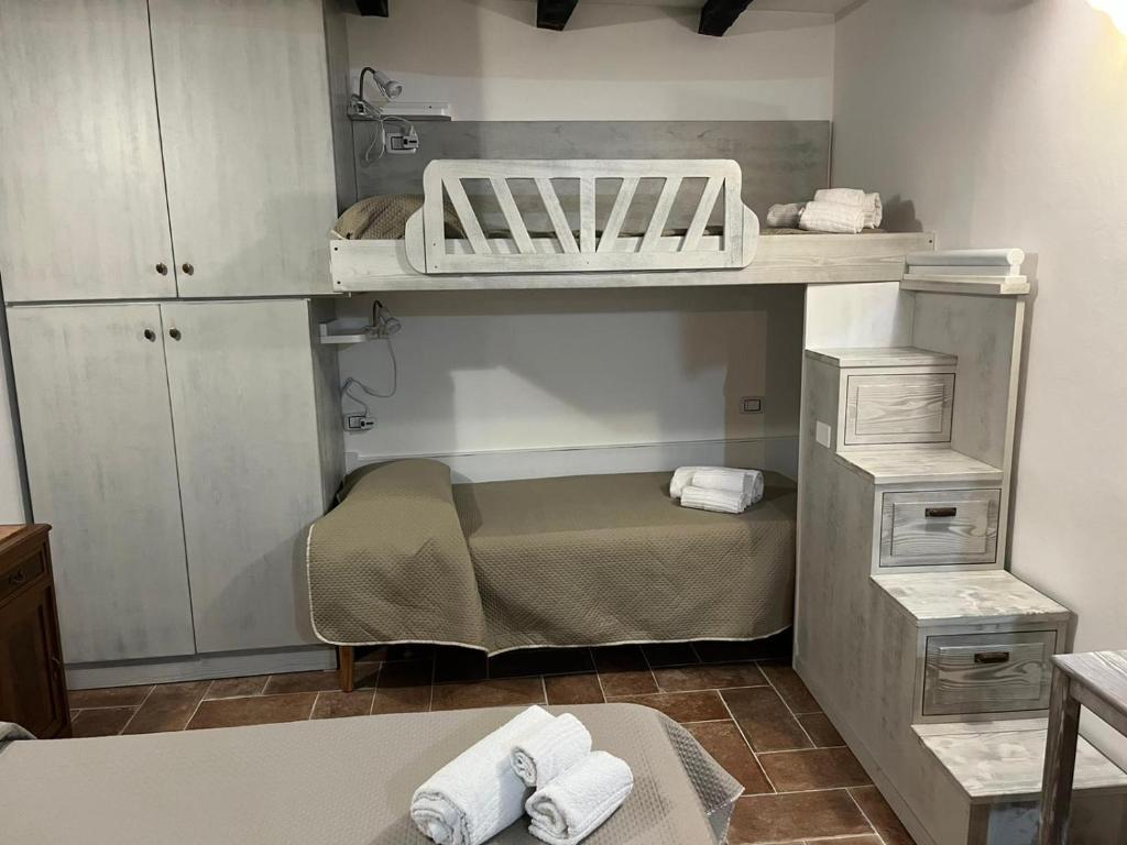 Posteľ alebo postele v izbe v ubytovaní Appartamento Centro Storico Fondi