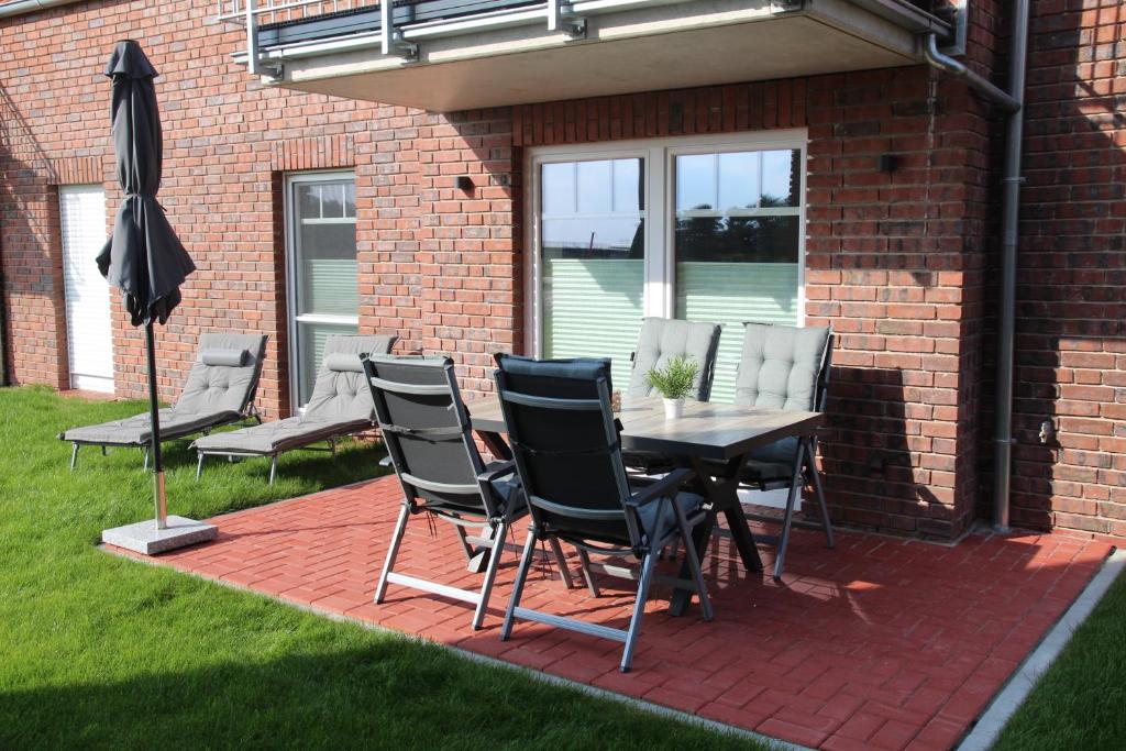 Patio nebo venkovní prostory v ubytování Seepferdchen