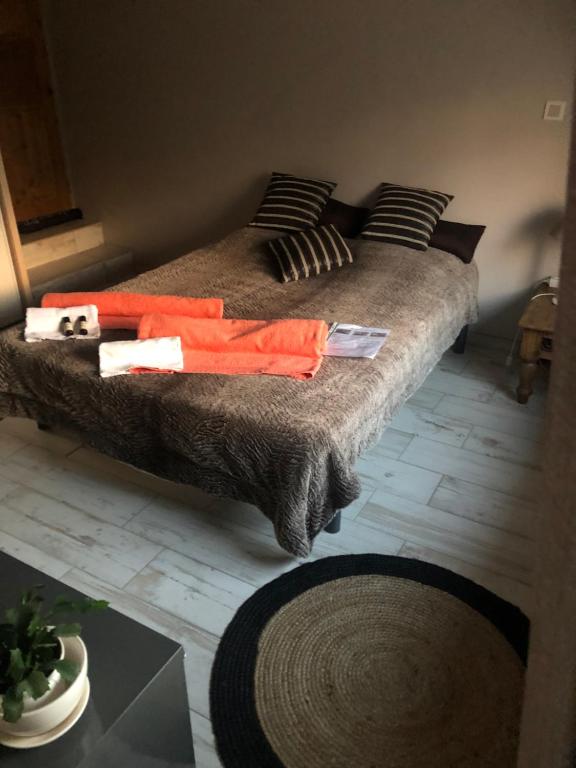 Posteľ alebo postele v izbe v ubytovaní Gîte entièrement rénové Bord de Sèvre