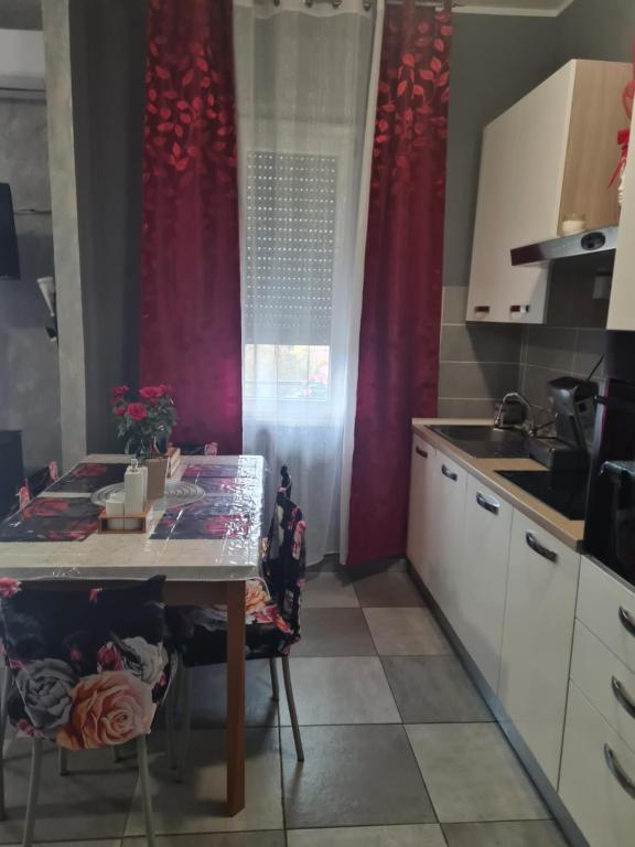 Kuchyň nebo kuchyňský kout v ubytování Petalo rosso