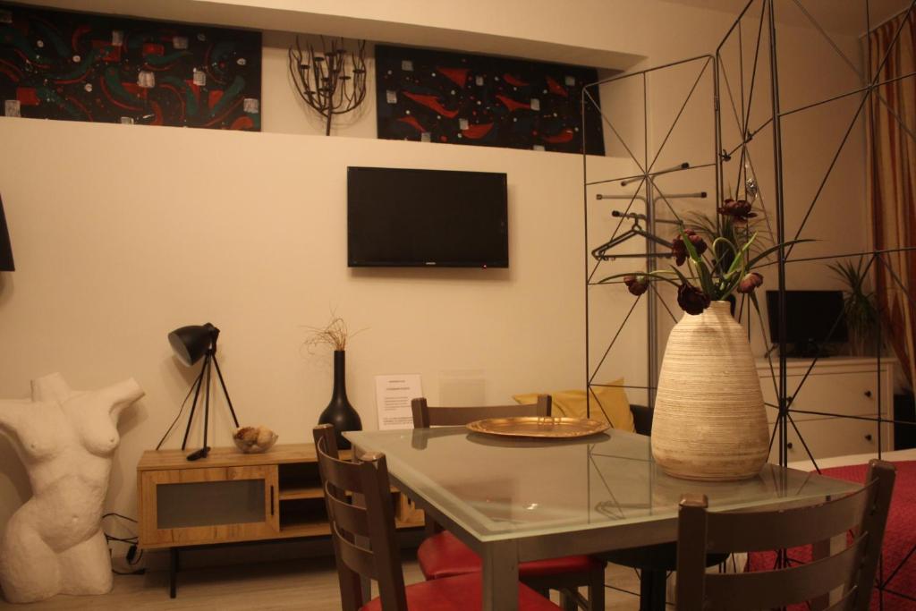 TV a/nebo společenská místnost v ubytování Apartment Art Jazz Music