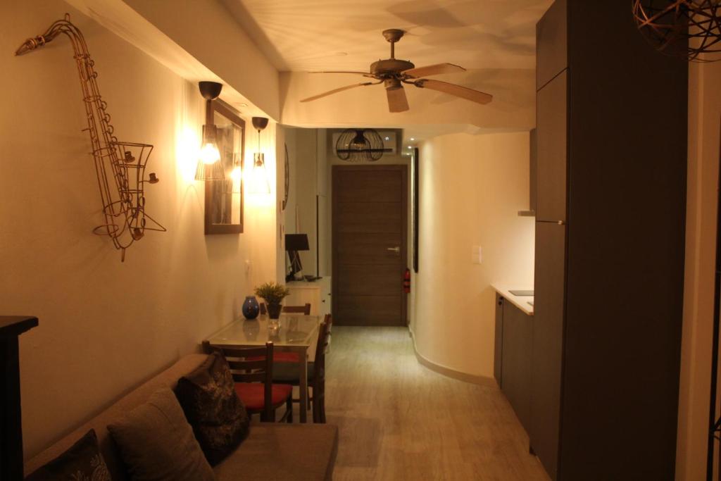 Posezení v ubytování Apartment Art Jazz Music