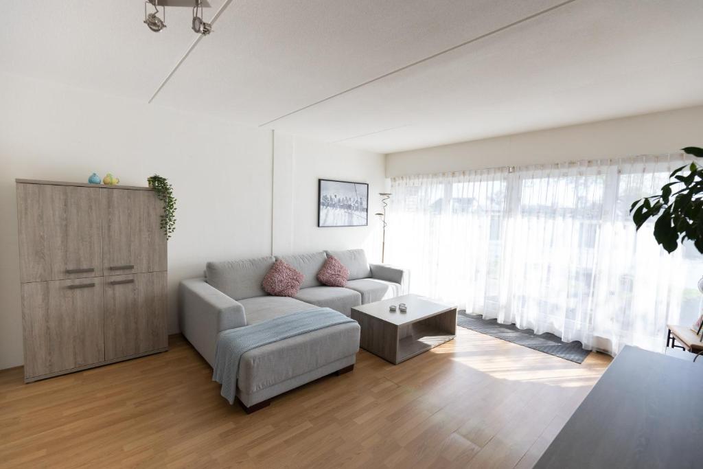 Ruang duduk di Appartement Hoek