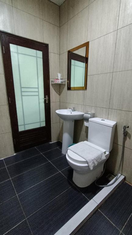 Koupelna v ubytování Unikarya Lodge