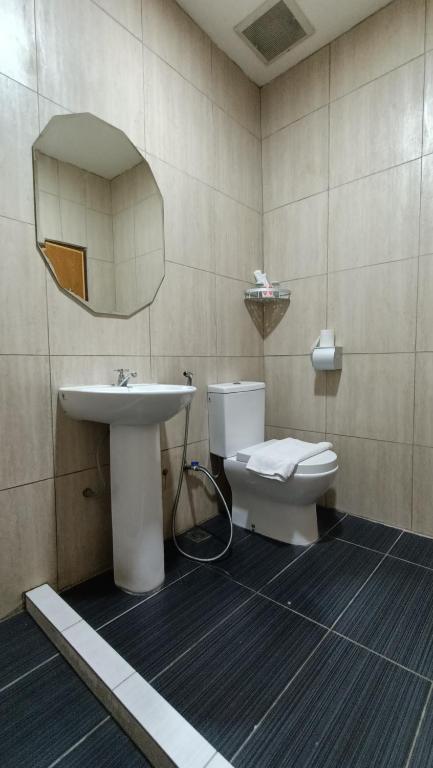 Koupelna v ubytování Unikarya Lodge