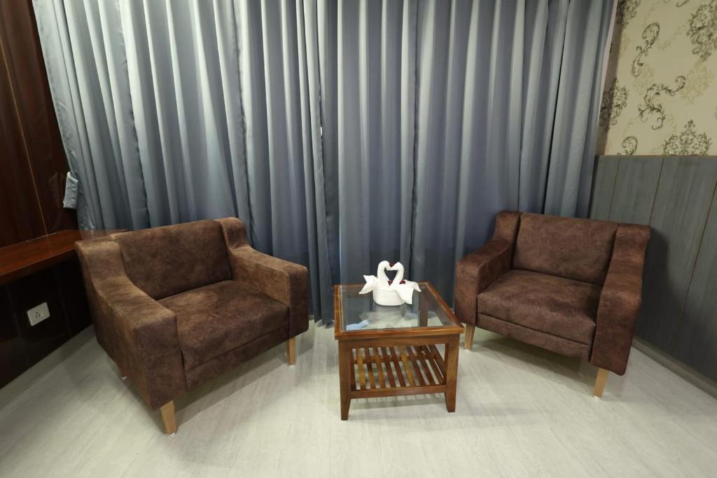 Posezení v ubytování Bamboo Saa Mulberry Resort Pushkar