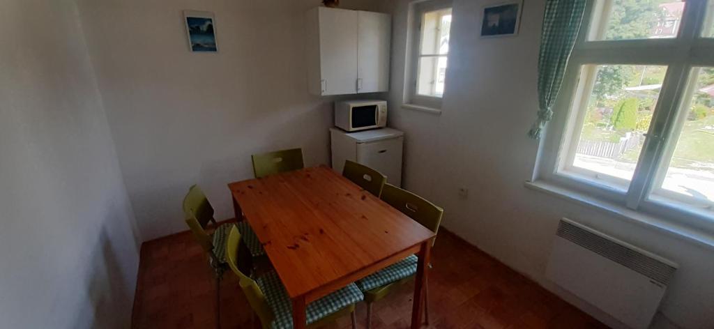 Kuchyň nebo kuchyňský kout v ubytování Vila Martin