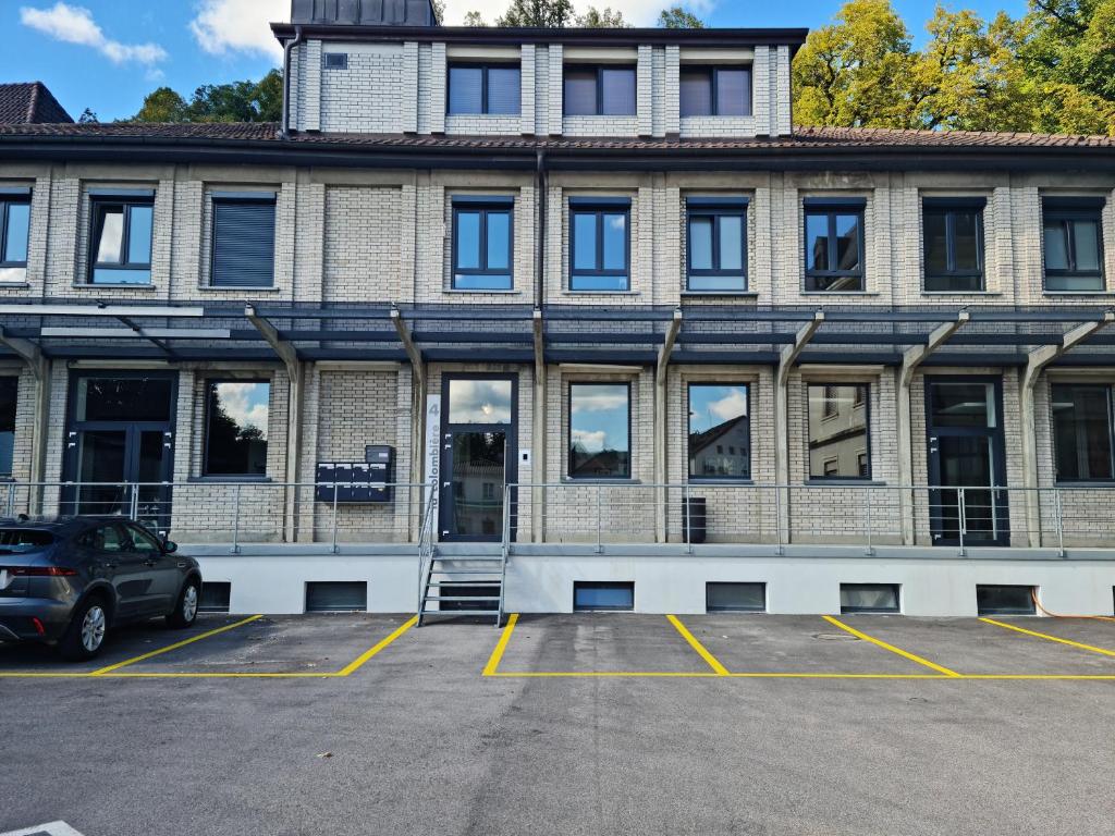 Budova, kde se aparthotel nachází