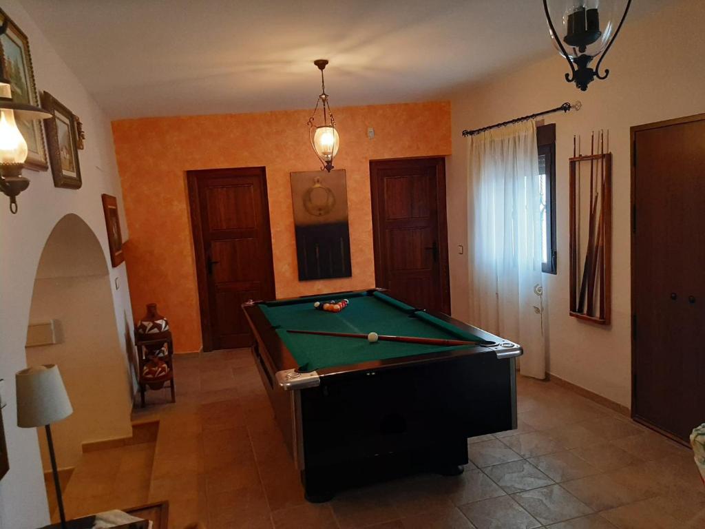 Biliár nebo kulečník v ubytování Casa Cueva Soledad