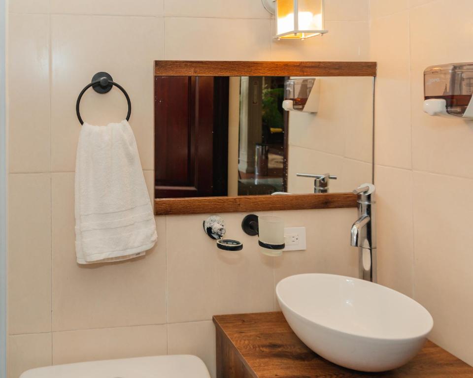 Koupelna v ubytování Hotel Nojoch che