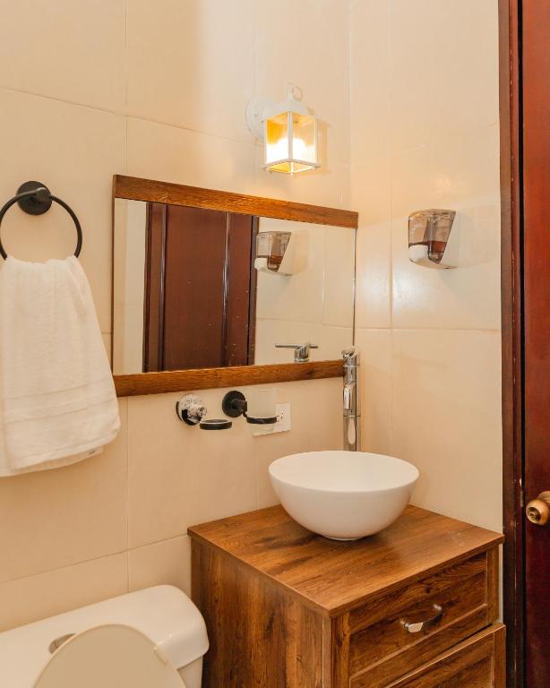 Koupelna v ubytování Hotel Nojoch che