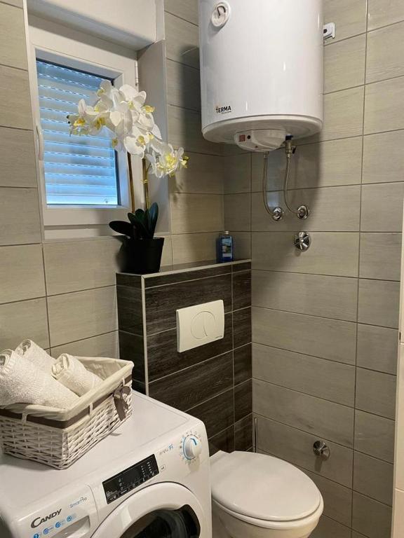 Kúpeľňa v ubytovaní Adria-Appartment-Island-Vir #sea #beach #wifi #privateparking #netflix