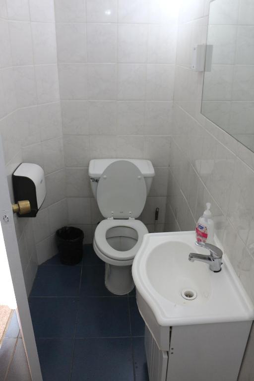 Koupelna v ubytování Hostal Ochen