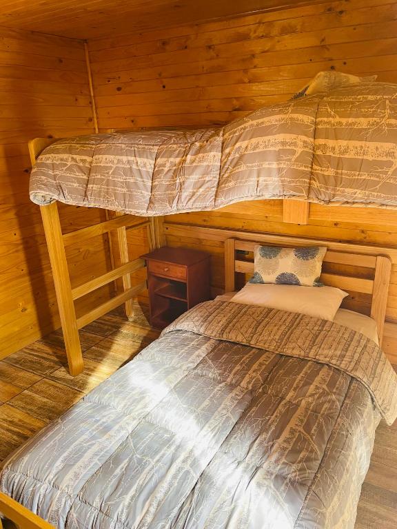 Postel nebo postele na pokoji v ubytování ELUNEY Combarbala