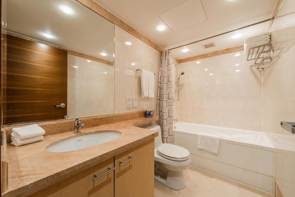 Vannituba majutusasutuses Shanghai Centre Serviced Apartment