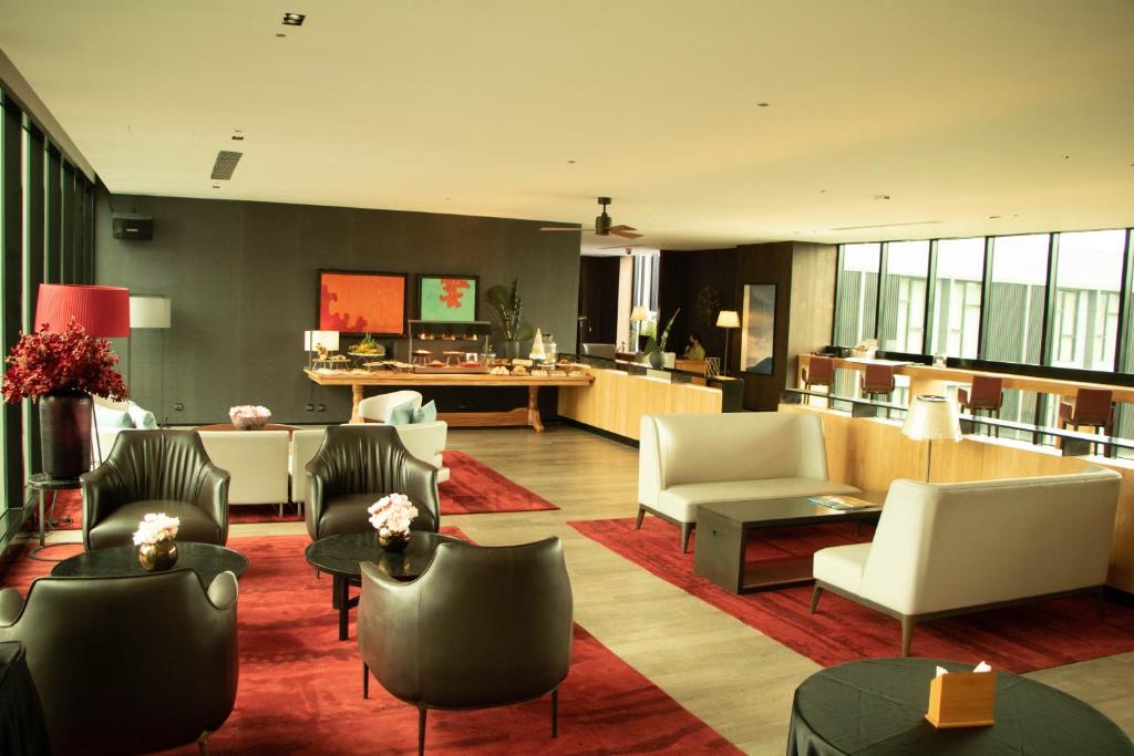 Posezení v ubytování Midori Clark Hotel and Casino