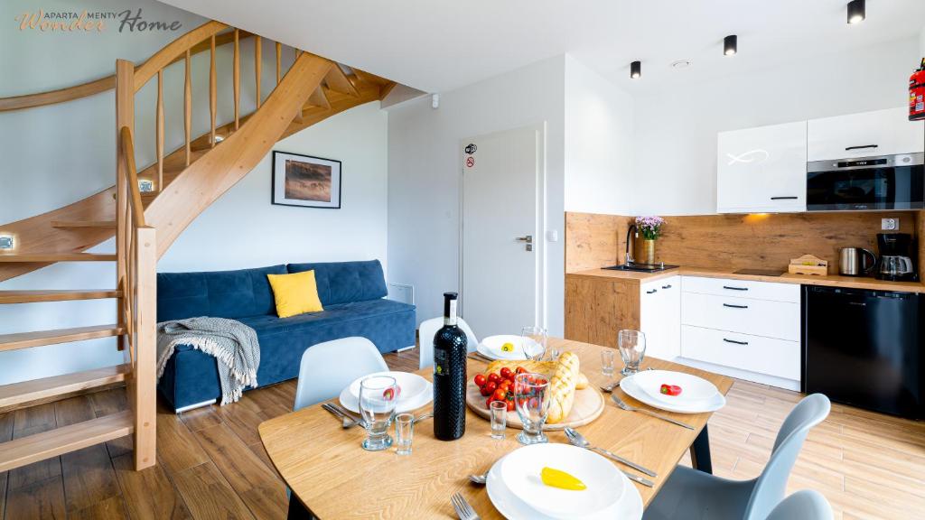 Wonder Home - Apartamenty Halo Karkonosze z ogrodem, sezonowym basenem, placem zabaw i widokiem na Śnieżkę - zlokalizowane blisko Karpacza - Apartment Mit 2 Schlafzimmern