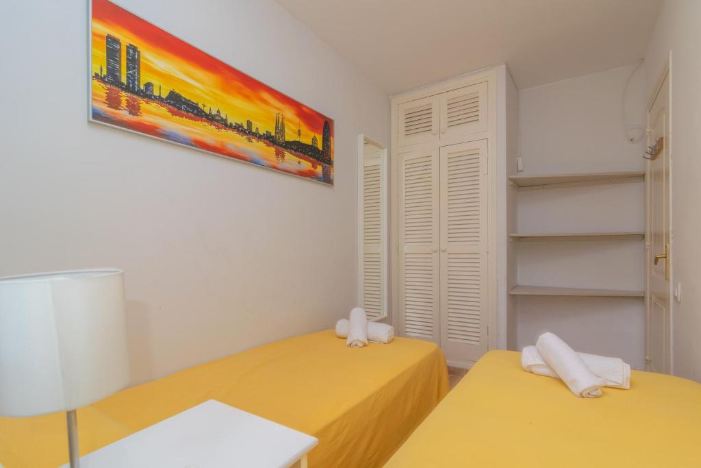 Postel nebo postele na pokoji v ubytování Edisol 29 -Villa Pilar 2-