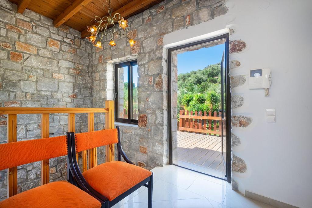 Balkón alebo terasa v ubytovaní Cretan Residence Villa