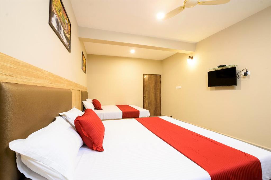 Postel nebo postele na pokoji v ubytování Casa Da Village Calangute Goa