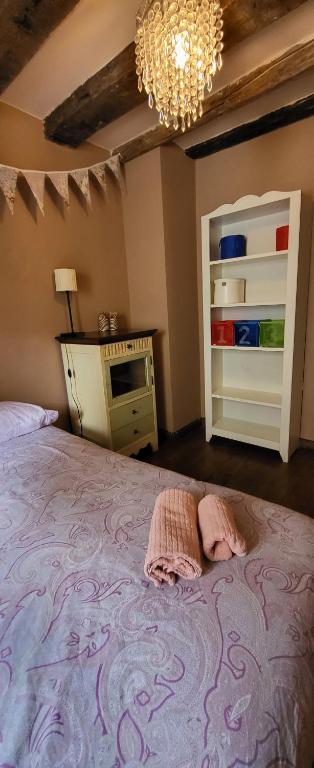 Postel nebo postele na pokoji v ubytování Casa Robelca
