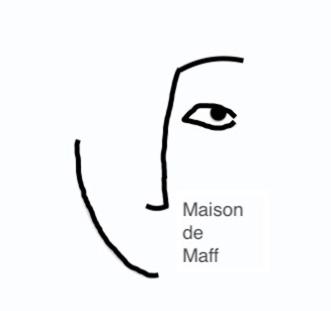 an illustration of a camel with the text marson be matt at Maison de Maff in Pesaro