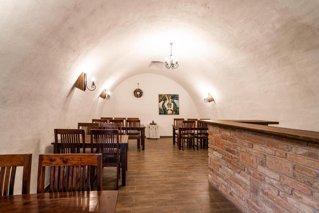 Restaurace v ubytování Apartmány in Veritas
