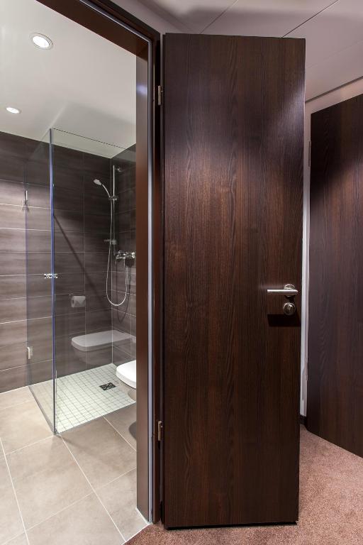 Koupelna v ubytování Tobbaccon Hotel