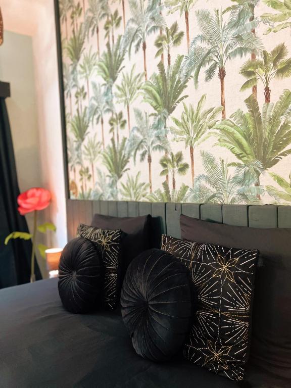 Posezení v ubytování Chambres d'hôtes & spa Le Jardin de Ravintsara
