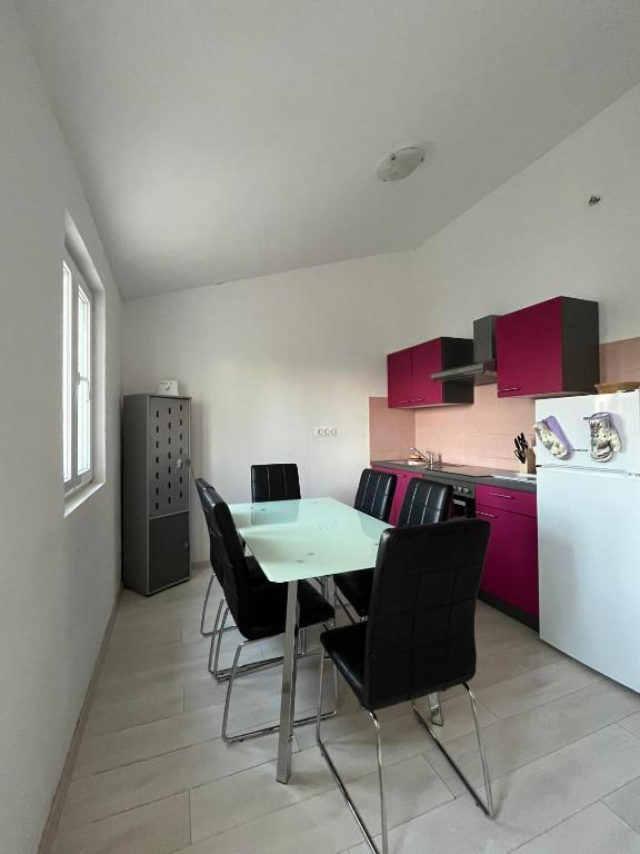 Kuchyň nebo kuchyňský kout v ubytování Beach house Korina