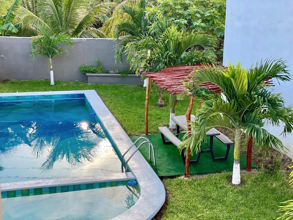 Apartamento Bacalar Brisas Vista espectacular a Laguna y piscina