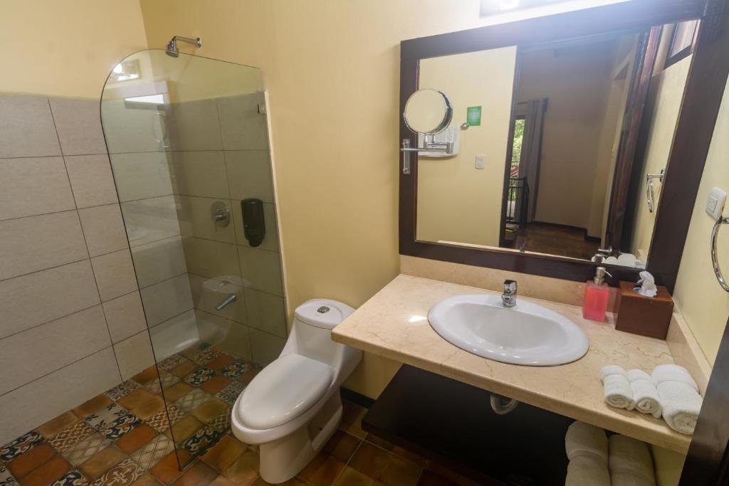 Koupelna v ubytování Rinconcito Lodge