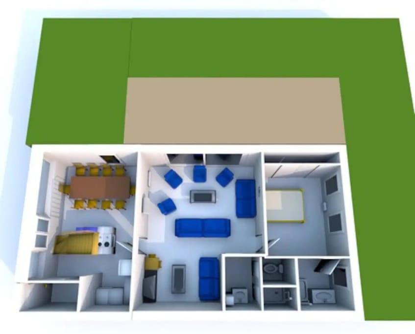 Plan piętra w obiekcie Maison lumineuse et spacieuse avec terrain