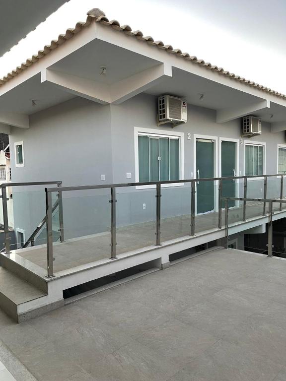 Balkón nebo terasa v ubytování Escalada Hospedagens e Eventos