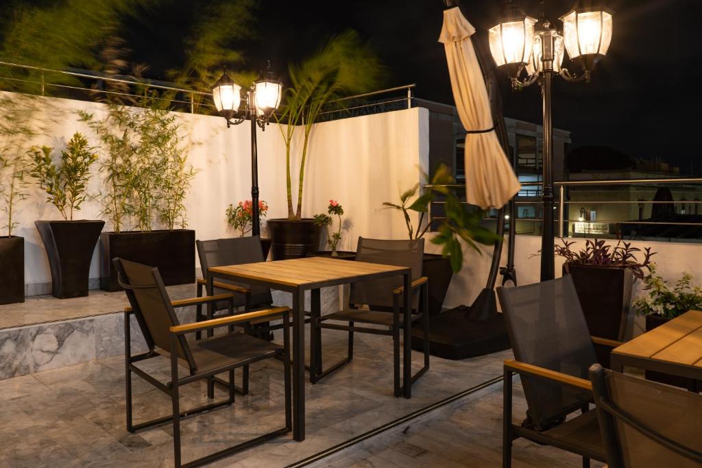 Balkón nebo terasa v ubytování Hawaii Hotel Veracruz