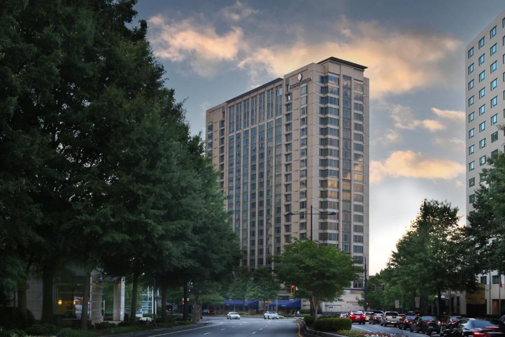 a tall building on the side of a street at InterContinental Buckhead Atlanta by IHG in Atlanta
