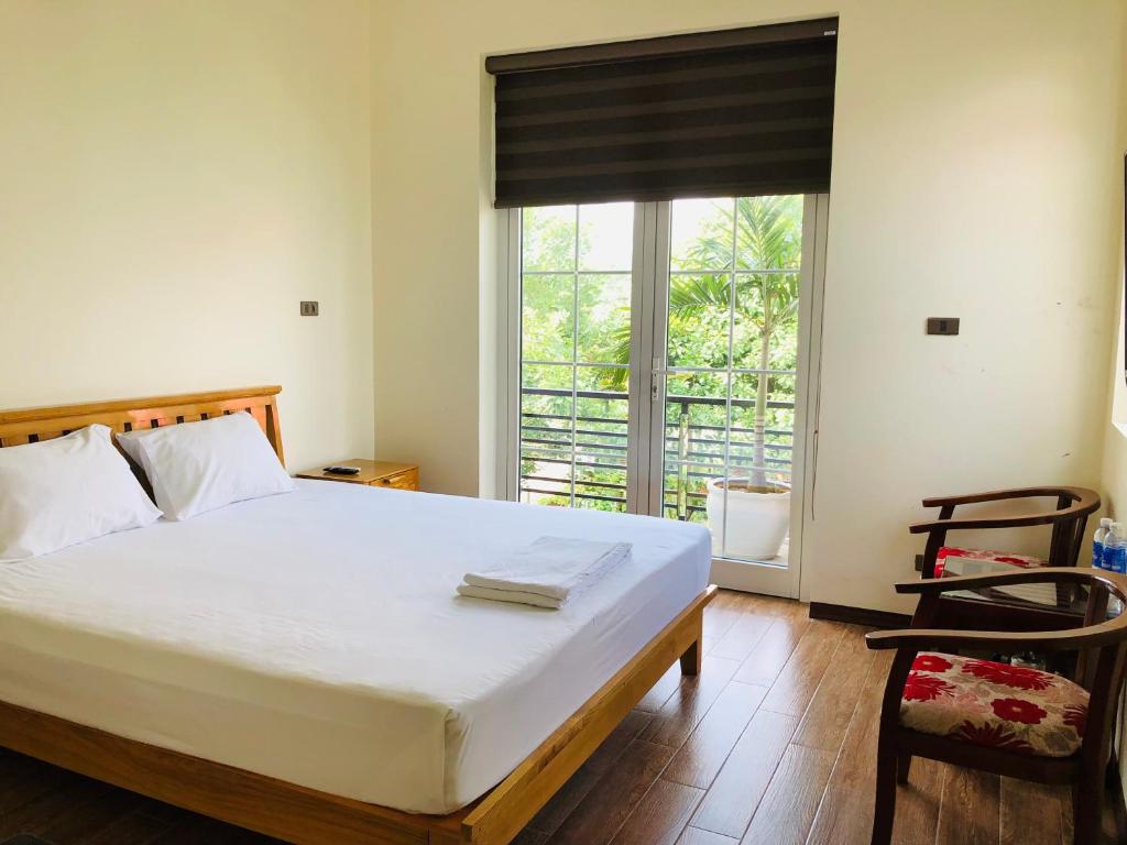 Giường trong phòng chung tại Ninh Binh Brother's Homestay