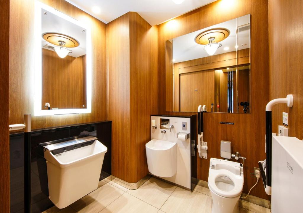 Koupelna v ubytování APA Hotel Midosuji Honmachi Ekihigashi