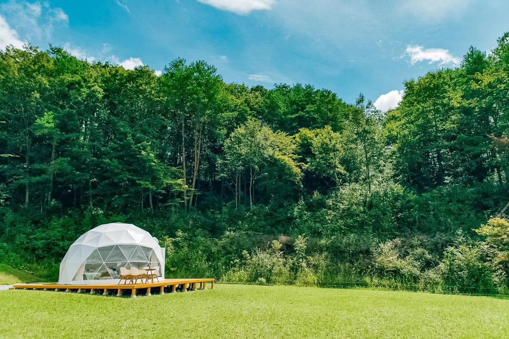 Příroda nedaleko luxury tent