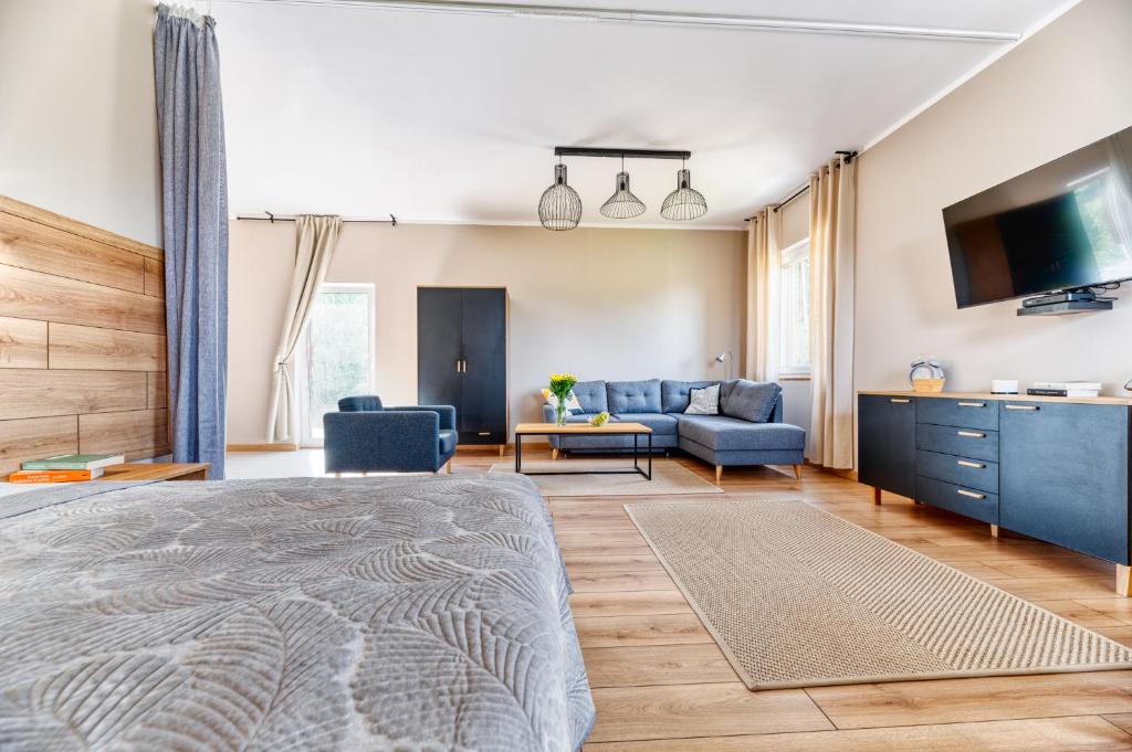 Posezení v ubytování MONTEZERA sauna i widok na góry