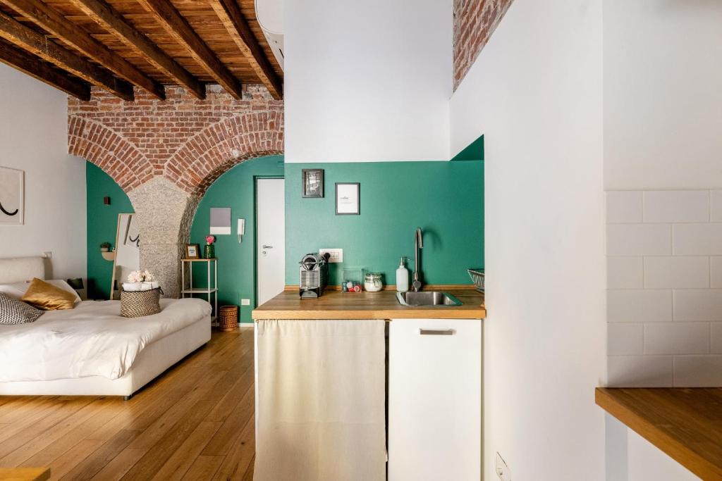 Kuchnia lub aneks kuchenny w obiekcie Ripa Apartments Milano - Ripa 57