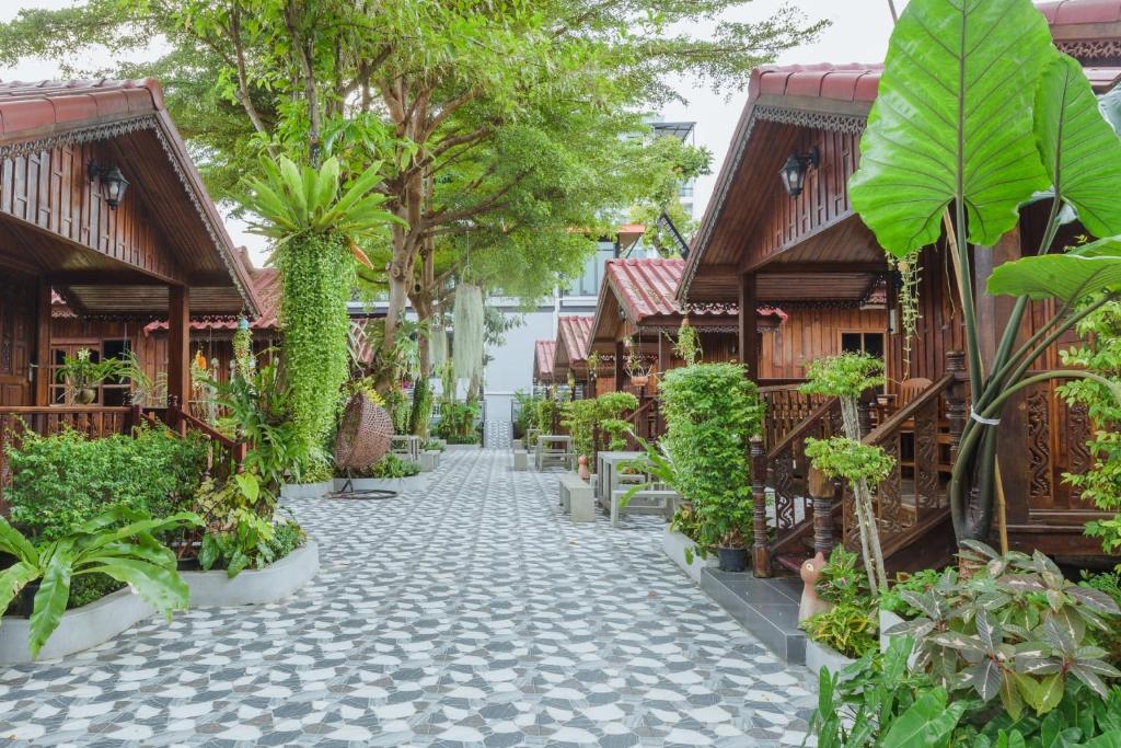 Zahrada ubytování UR The Private Huahin