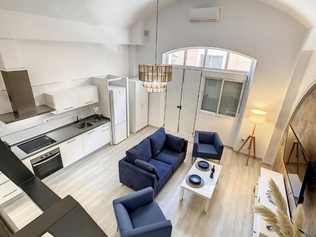 Kuchyň nebo kuchyňský kout v ubytování ApartCity Triana