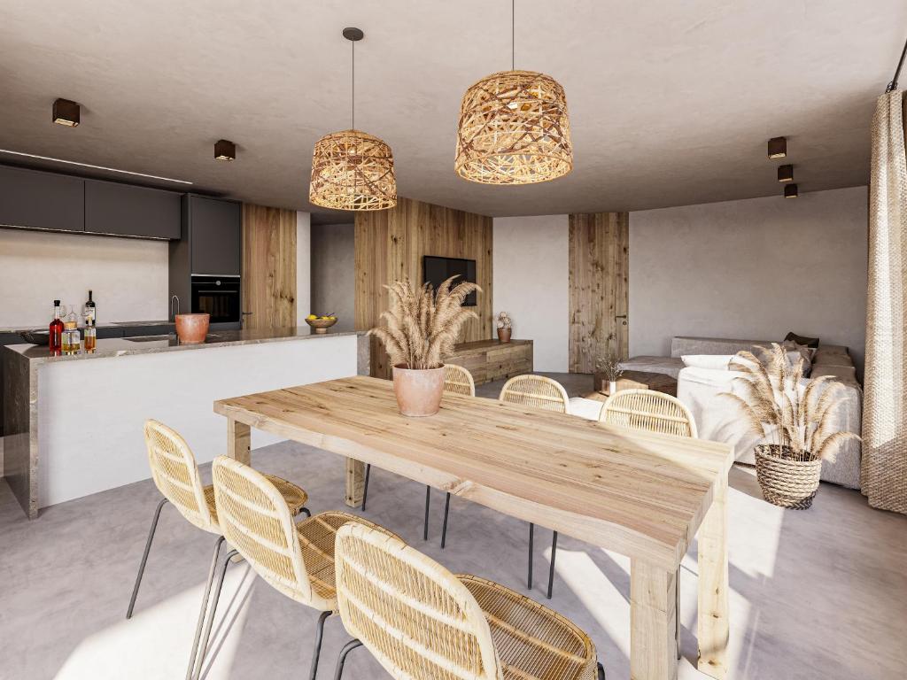 Kuchyň nebo kuchyňský kout v ubytování 4Monkeys Apartments