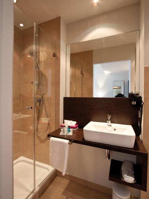 Koupelna v ubytování Art Hotel Lauterbach
